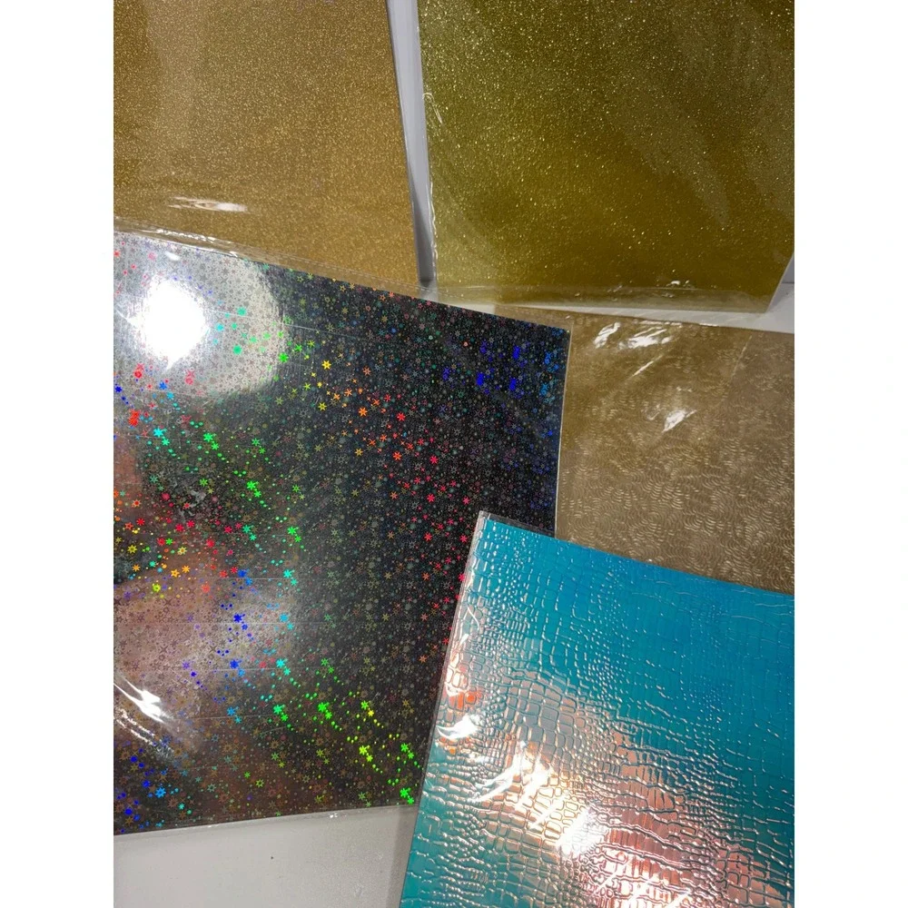 Recollections Signature 12x12 Specialty Paper Lot of 7 Holographic Glitter Foil